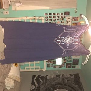 Navy blue mini dress